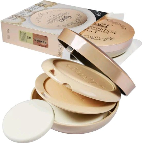 Glam21 High Definitio Compant Powder 2 in 1 Improves Skin Texture Matches Color + Tone  No.CP8006 - 18 GM