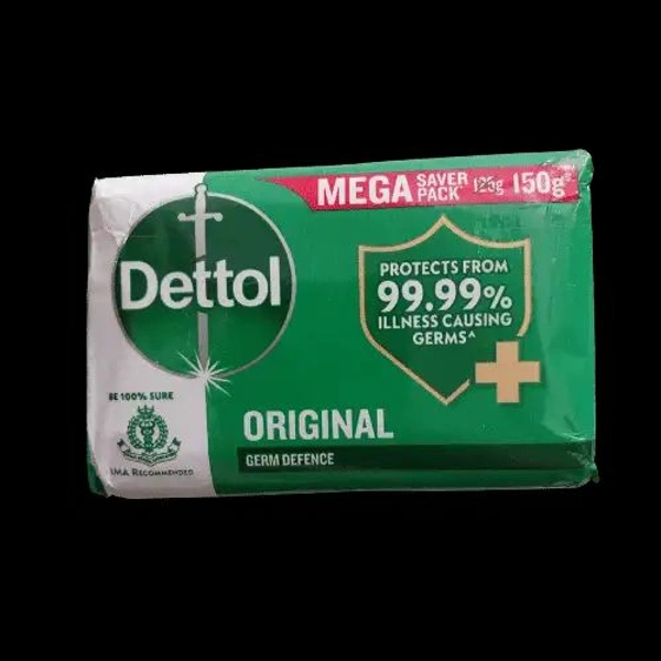 Dettol Original Germ Defence Protects From 99.99% Illness Causing Germs (4 Pack) - 1 Pack 4x150 GM