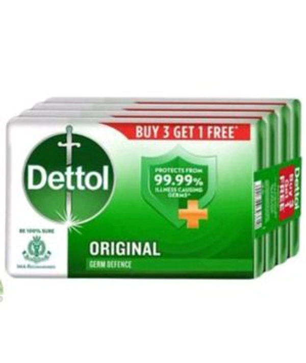 Dettol Original Germ Defence Protects From 99.99% Illness Causing Germs (4 Pack) - Buy 3 get 1  free