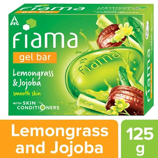 Fiama Gel Bar Lemongrass & Jojoba Smooth Skin With Skin ConditiO Ners - ( 3x125 GM)