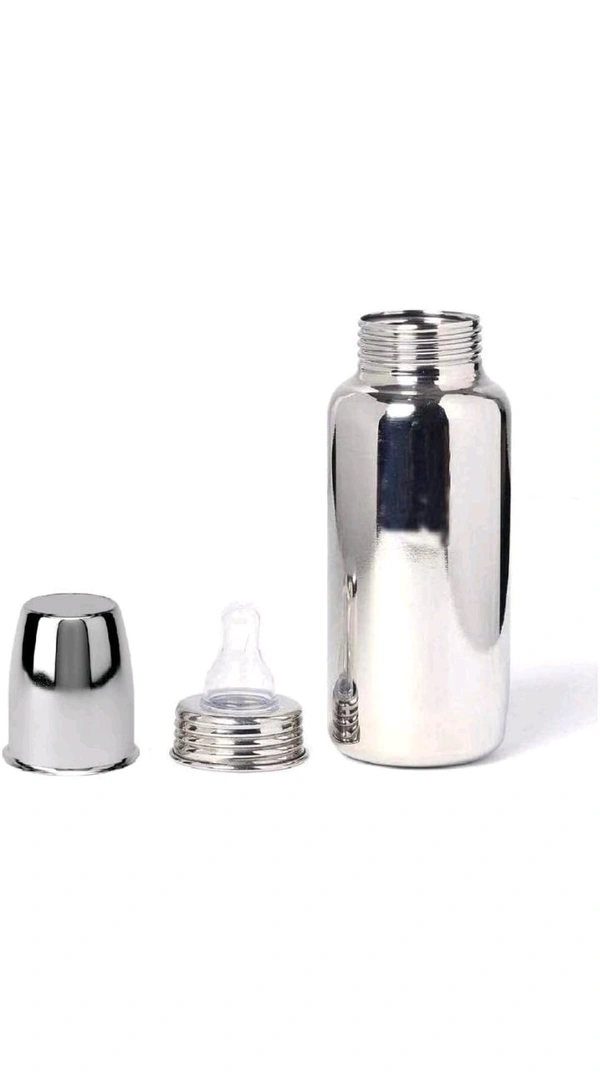 Boby Love Natural Boby Love Natural Range By Baby Love Regular Neck Stainless Steel Bottle Mother,s Milk Is Best For Baby - 250 Ml