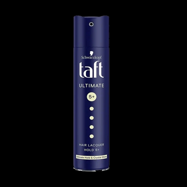 Taft Schwarzkopf Taft Ultimate 5+ Hair Lacquer Hold 5+ Ultimate Hold & Crystal Shine - 250 Ml