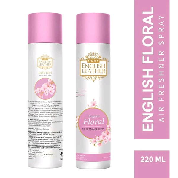 English Leather Instant Air Pefreshing Formula English Floral Air Freshner Spray  - 220 Ml