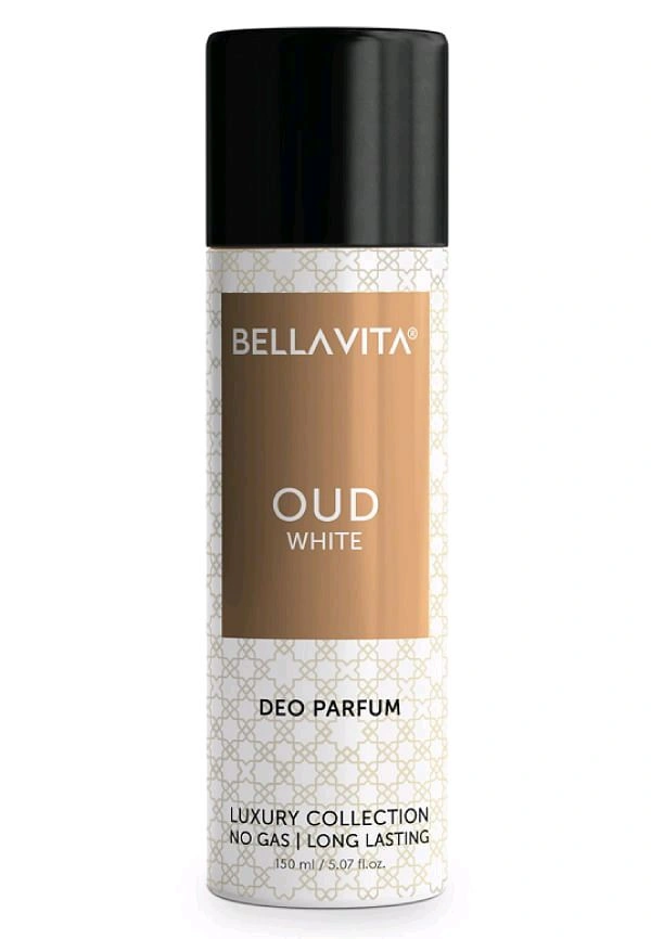 Bella Vita Oud White Deo Parfum Luxury Collection No Gas Long Lasting - 150 Ml