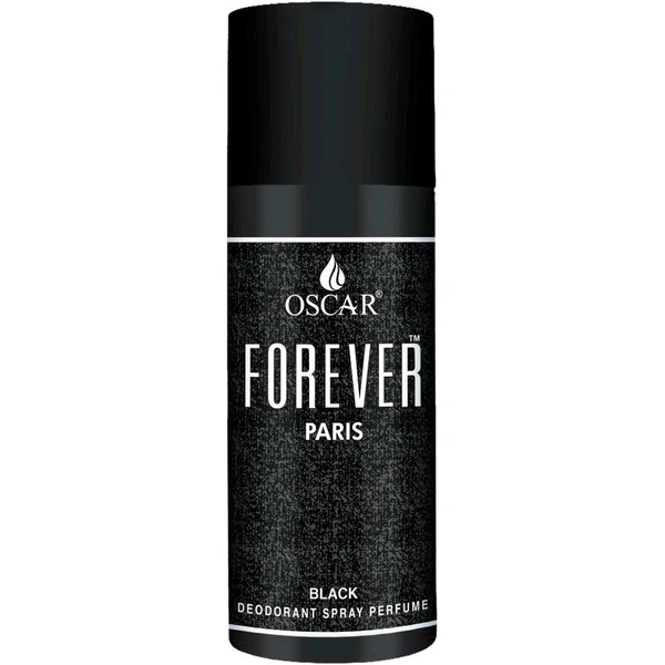 Oscar Forever Paris Black Deodorant Spray Perfume - 120 GM
