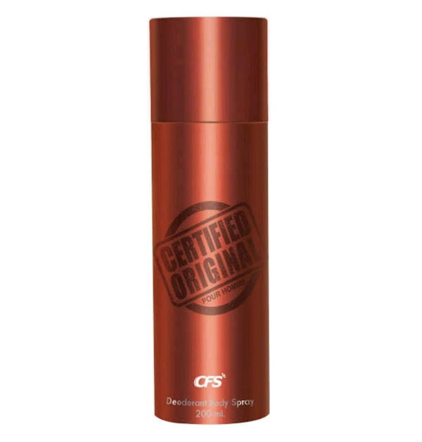 Certified Original Pour Homme CFS Deodorant Body Spray - 200 Ml