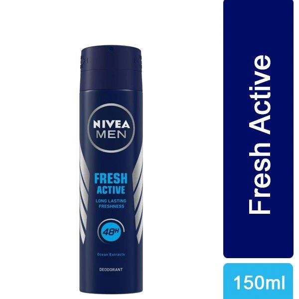 Nivea Man Fresh Active Long Lasting Freshness 48H Ocean Extracts Deodorant - 150 Ml