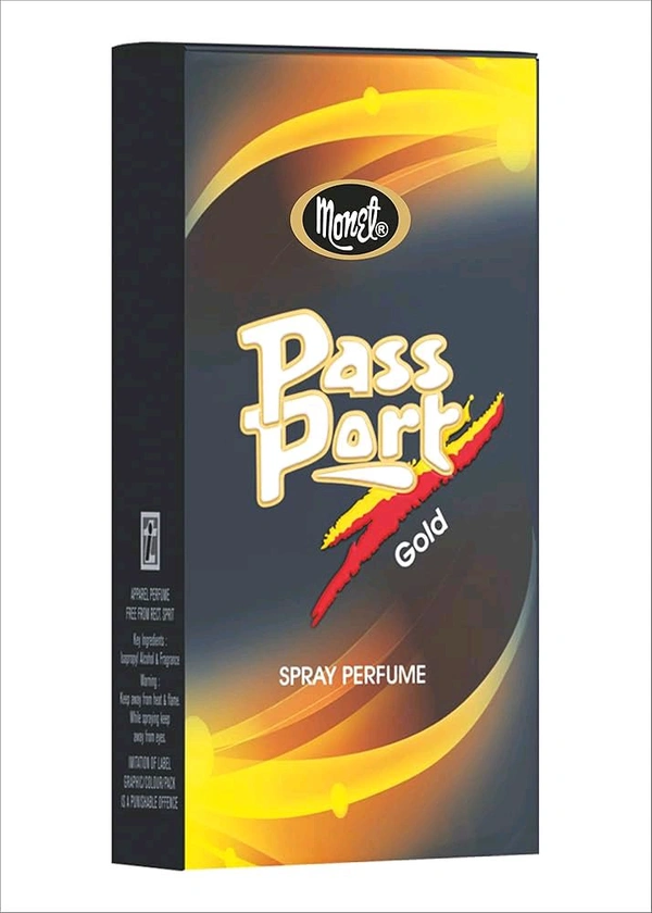 Monet Pass Part Gold Spray Perfume - 30 Ml