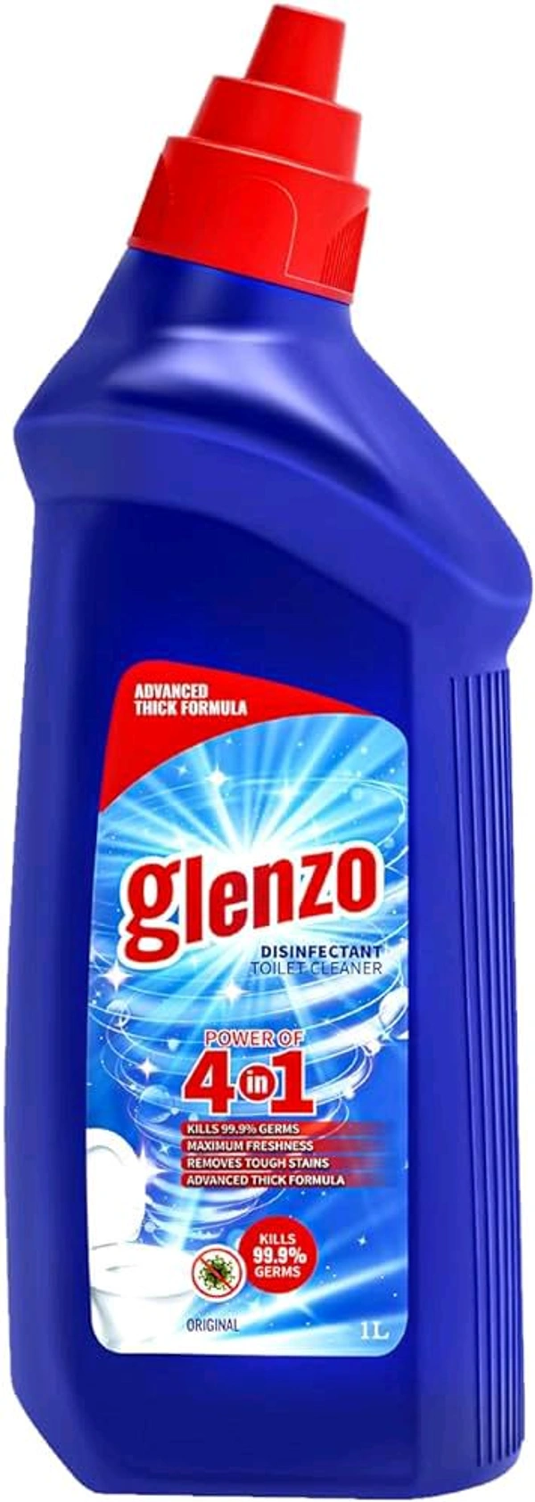 Glenzo Disinfectant Toilet Cleaner Power Of 4 In 1 Kills 99.9% Germs Maximum  - 500 Ml