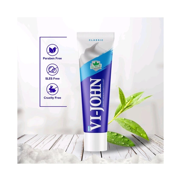 Vi-john Classic Vi-john Shaving Cream With Bacti-guard - 125 GM