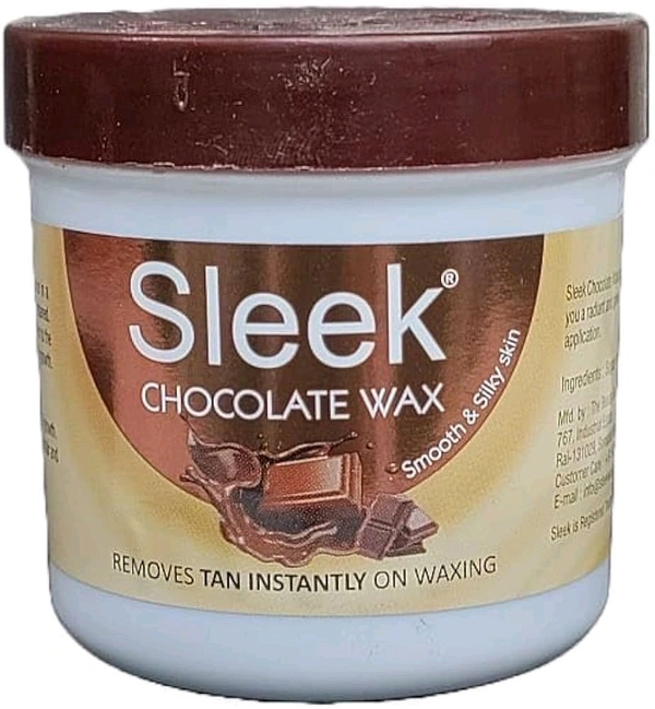 Sleek Chocolate Wax Smooth & Silky Skin Removes Tan Instantly On Waxing - 250 GM