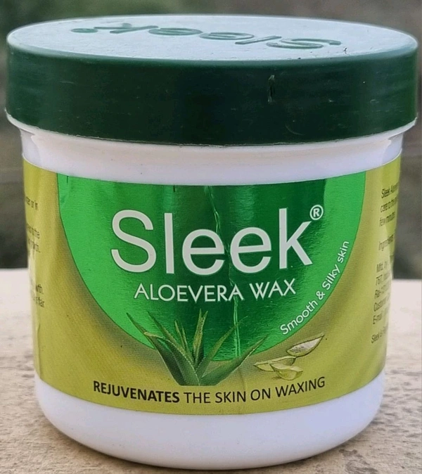 Sleek Alovera Wax Smooth & Silky Skin Rejuvenates The Skin On Waxing - 250 GM