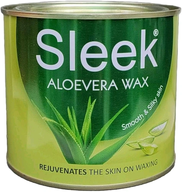 Sleek Aloevera Wax Smooth & Silly Skin Rejuvenates The Skin On Waxing - 600 GM