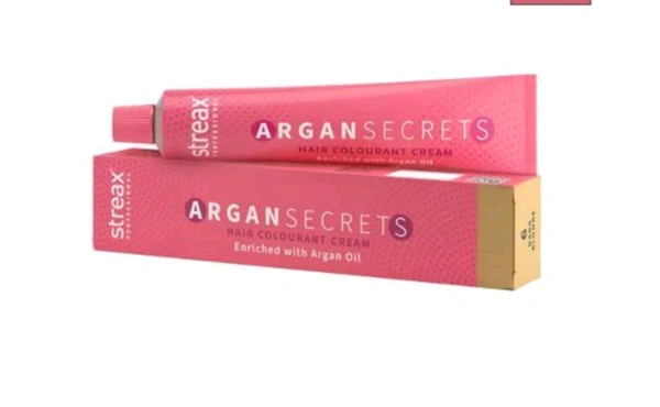 Streax Professional Argansecrets Hair Colourant Cream Enriched With Argan Oil - 60 Gm