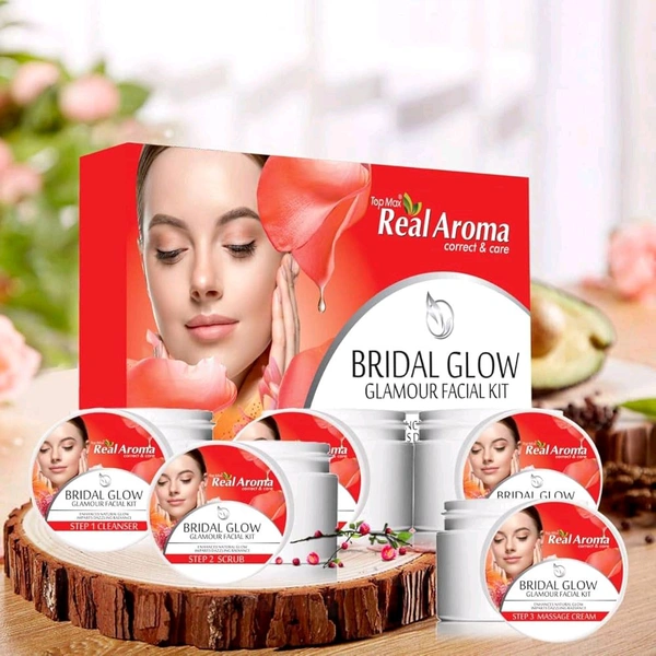 Ml Mc Ley Reality In Aroma Bridal Glow Glamous Facial Kit Enhances Natural Glow Imparts Dazzliy radiance  - 500 Gm