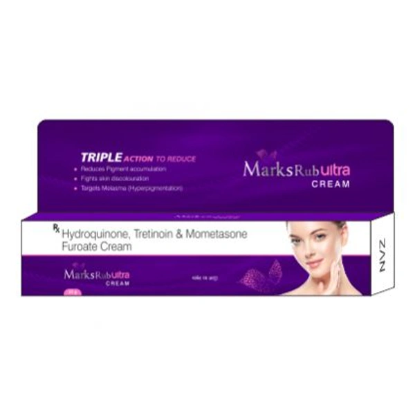 Marks Rub Ultra Hydroquinone, Tretinoin & Mometasone Furote Cream Marks Rub Ultra Cream - 25 GM
