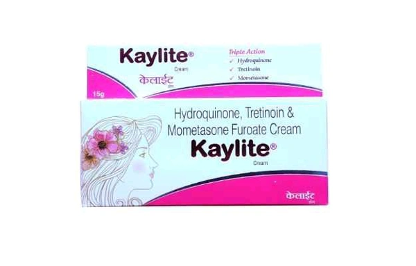 Kaylite Hydroquinone, Tretinoin & Mometasone Furote Cream Kaylite Cream - 15 GM