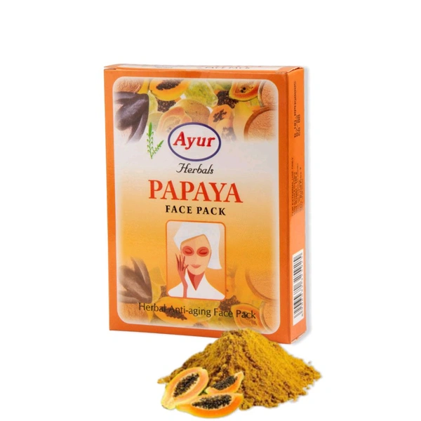 AYUR Ayur Herbals Papaya Face Pack Herbal Anti -aging Face Pack - 25 GM