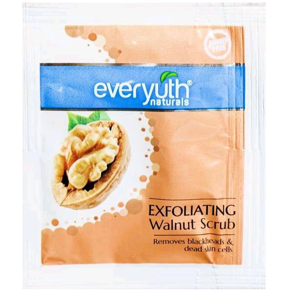 Everyuth Naturals Exfoliating Walnut Scrub Removers Blackheads & Dead Skin Cells - 7 GM