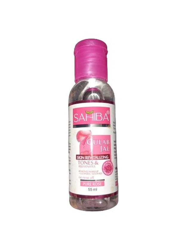 Sahiba Gulab Jal Skin Revitalizing Toner & Rejuvenates  Pure Rose  - 55 Ml