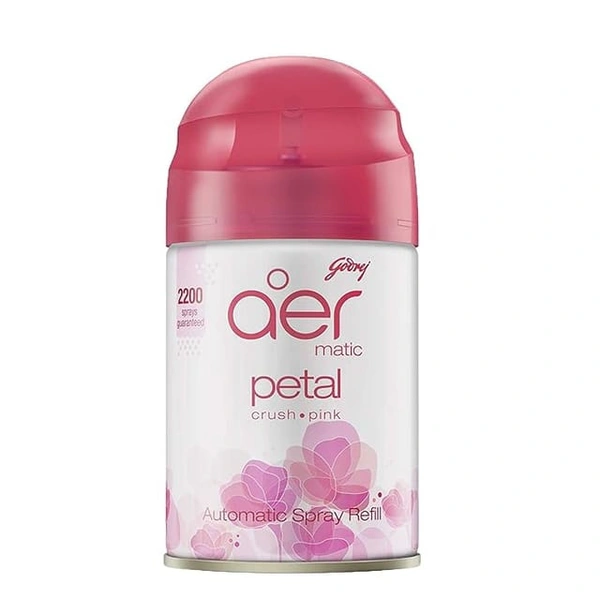 Godrej Aer Matic Petal Crush Pink Automatic Spray Refill - 225 Ml