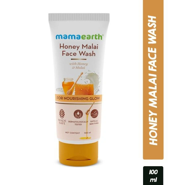 Mamaearth Honey Malai Face Wash With Honey & Malai - 100 Ml