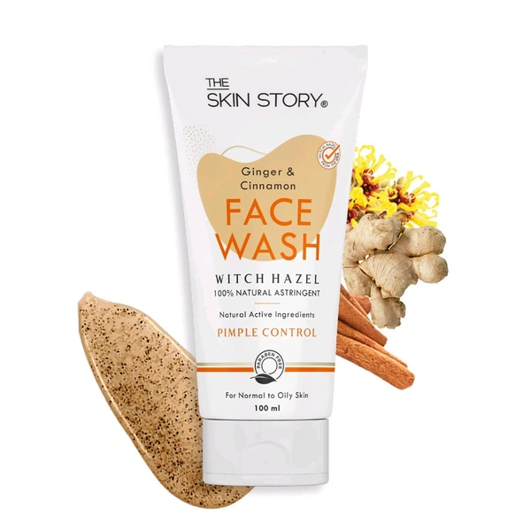 The Skin Story Ginger & Cinnamon Face Wash Pimple Control - 100 GM