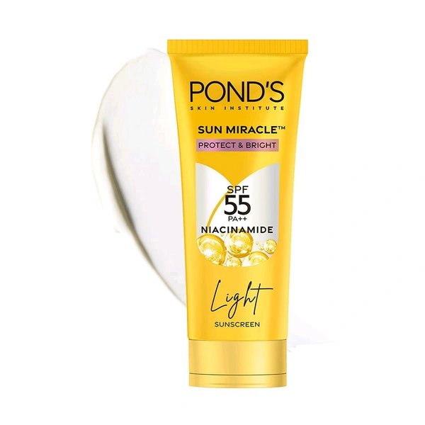 Pond's  Ponds Sun Miracle Protect & Bricht Spf 55 Pa++ Niacinamide Light Sunscreen - 50 GM