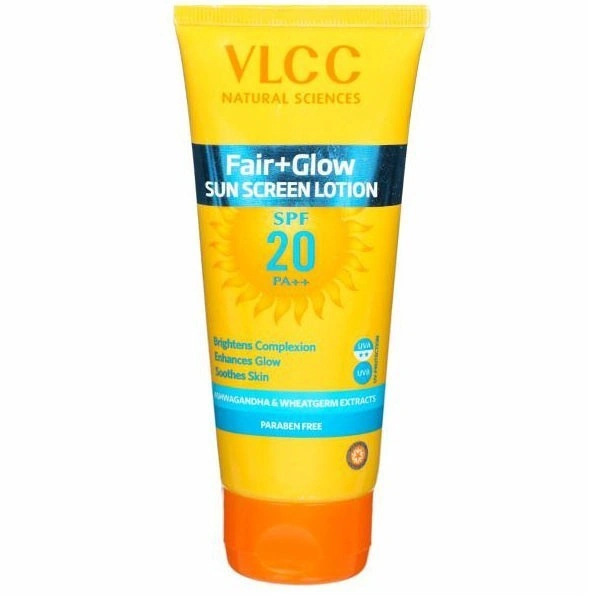 Vlcc Natural Sciences Fair+Glow Sun Screen Lotion SPF 20 Pa++ - 125 Ml