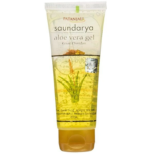 Patanjali Saundarya Aloe Vera Gel Kesar Chandan - 60 Ml