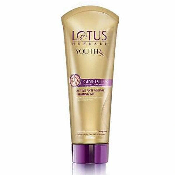 Lotus Herbals Youthrx Gineplex Active Anti Ageing Foaming Gel  - 100 GM