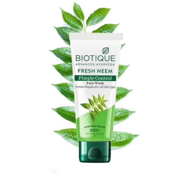 Biotique Fresh Neem Pimple Control Face Wash - 100 Ml