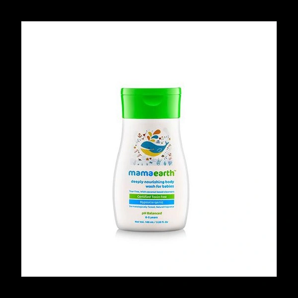 Mamaearth Deeply Nourishing Body Wash For Babies  - 100 Ml
