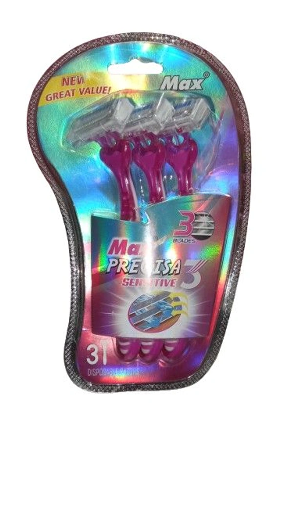 Max 3 Blades Max Precisa Sensitive Rezer - 3 Pack