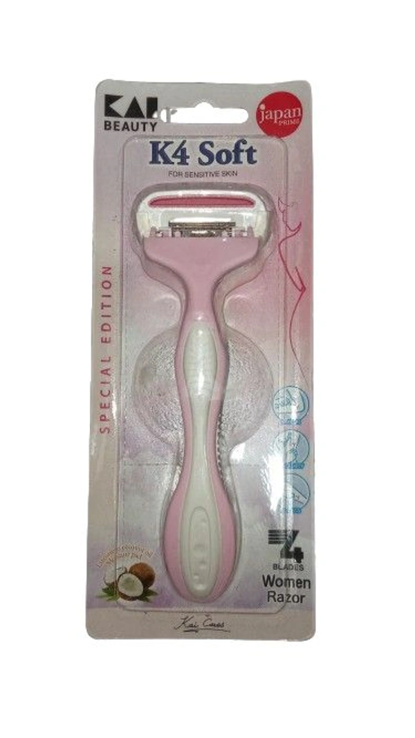 Kai Beauty Japan Prime K4 Ease 4 blades Women Razor - 1 N