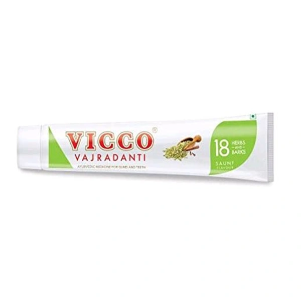 Vicco Vajradanti 18 Herbs And Barks Saumf Flavour - 20 GM