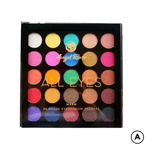 Angel Rose All Eyes Warm 25 Shade Eyeshadow Palette No.Ar.0207 - 24 GM