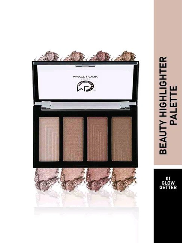 Matt Look Beauty Highlighter Palette No.Hl-08 - 20.0 GM, 01