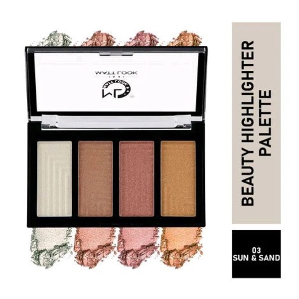 Matt Look Beauty Highlighter Palette No.Hl-08 - 20.0 GM, 03