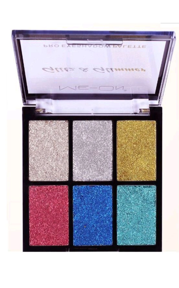 Me-on Glitz & Glimmer Pro Eyeshadow Palette No.E6 - 8 GM, 01