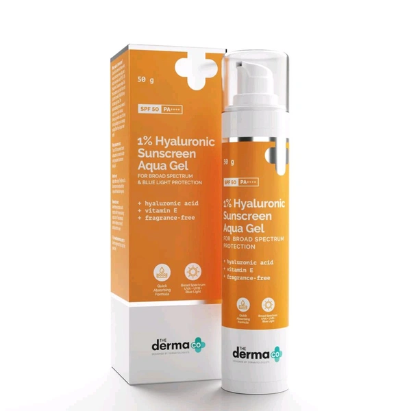 Derma 1% Hyaluronic Sunscreen Aqua Gel SPF 50 Pa++++ - 50 GM