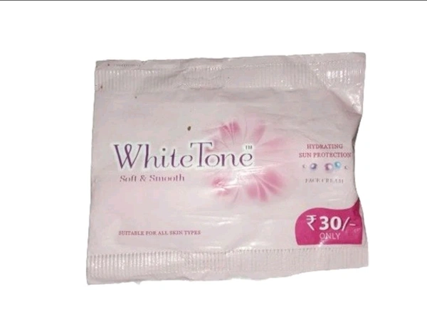 White Tone Soft & Smooth Hydrating Sun Protection Face Cream - 10 Gm