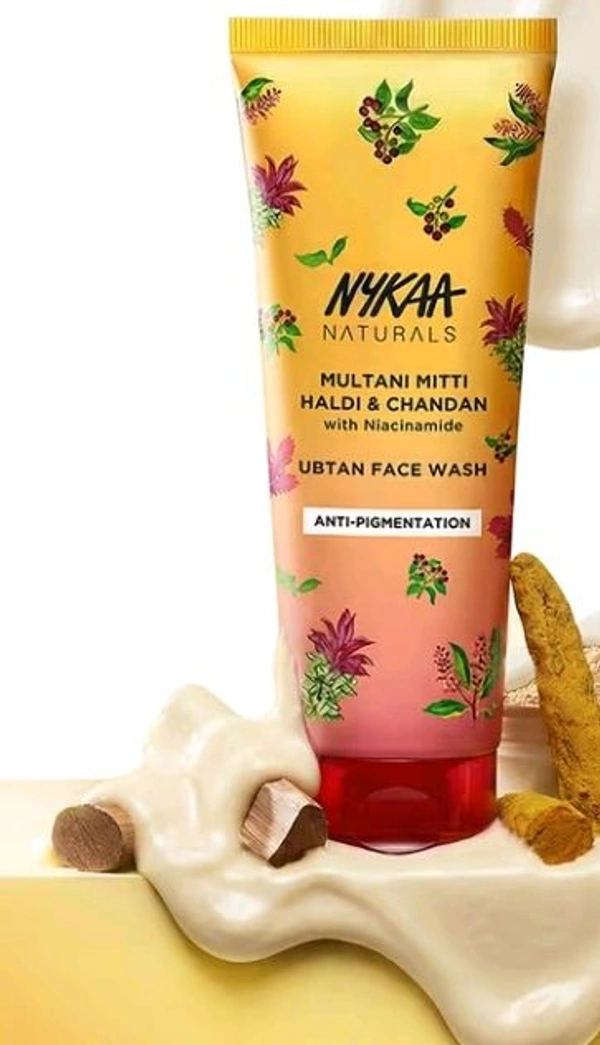 Nykaa Natural Multani Mitti Haldi & Chandan Ubtan Face Wash 