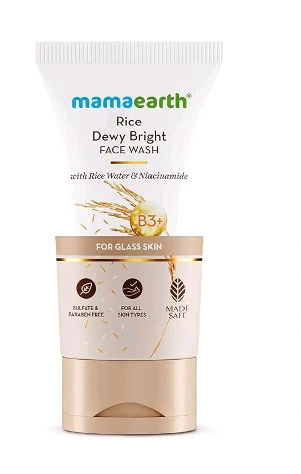 Mamaearth Rice Dewy Bright Face Wash 