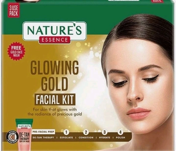 Nature's Glowing Gold Facial Kit 