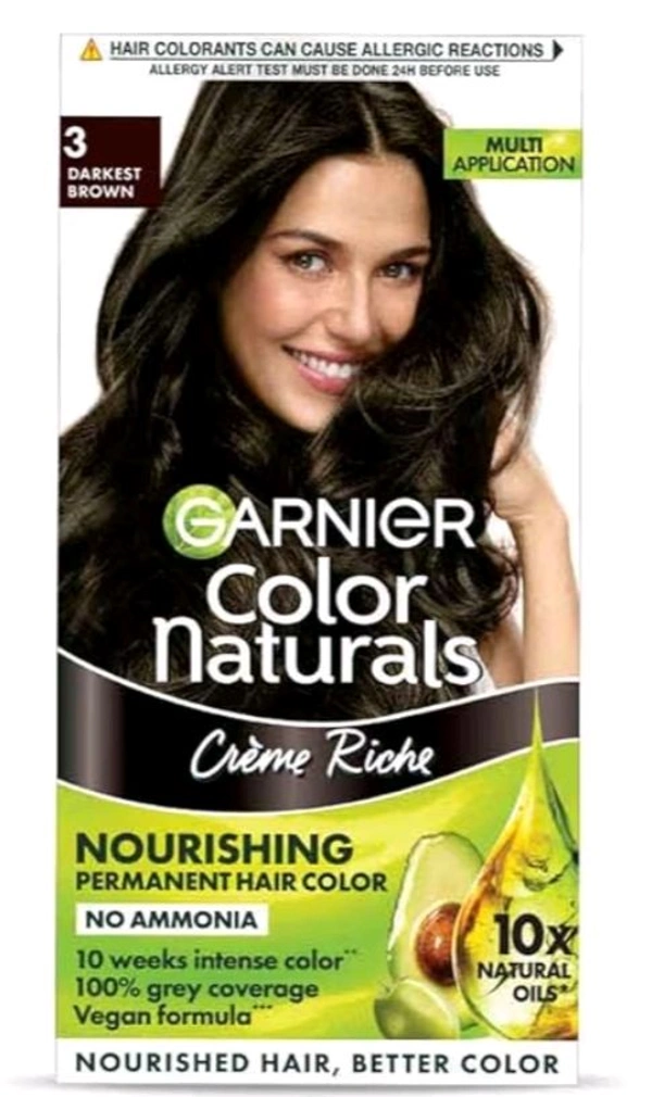 Garnier Colour Natural Cream Rich Darkest Brown 