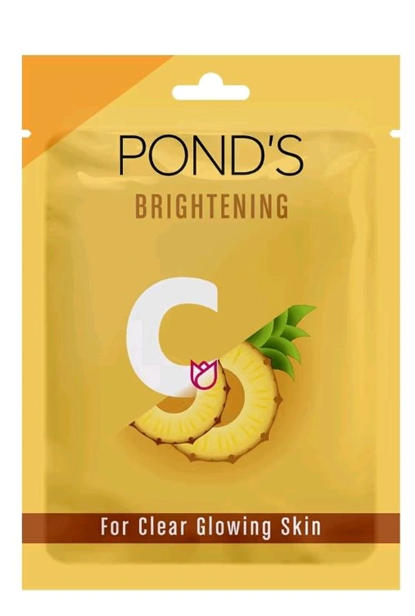 Ponds Vitamin Duo Sheet Mask Vitamin C+ Pineapple Extract 
