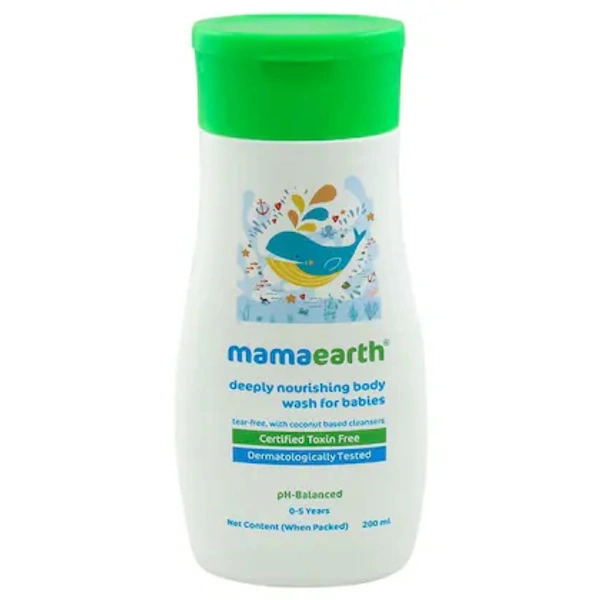 Mamaearth Deeply Nourishing Body Wash For Babies  - 200 Ml