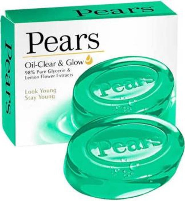 Pears Oil Clear & Glow  98% Pure Glycerin & Lemon Flower Extracts Look Young Stay Young  - 75 GM
