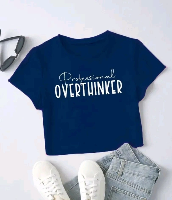 Stylish Combed Cotton Crop Top for Women - Green Vogue, M